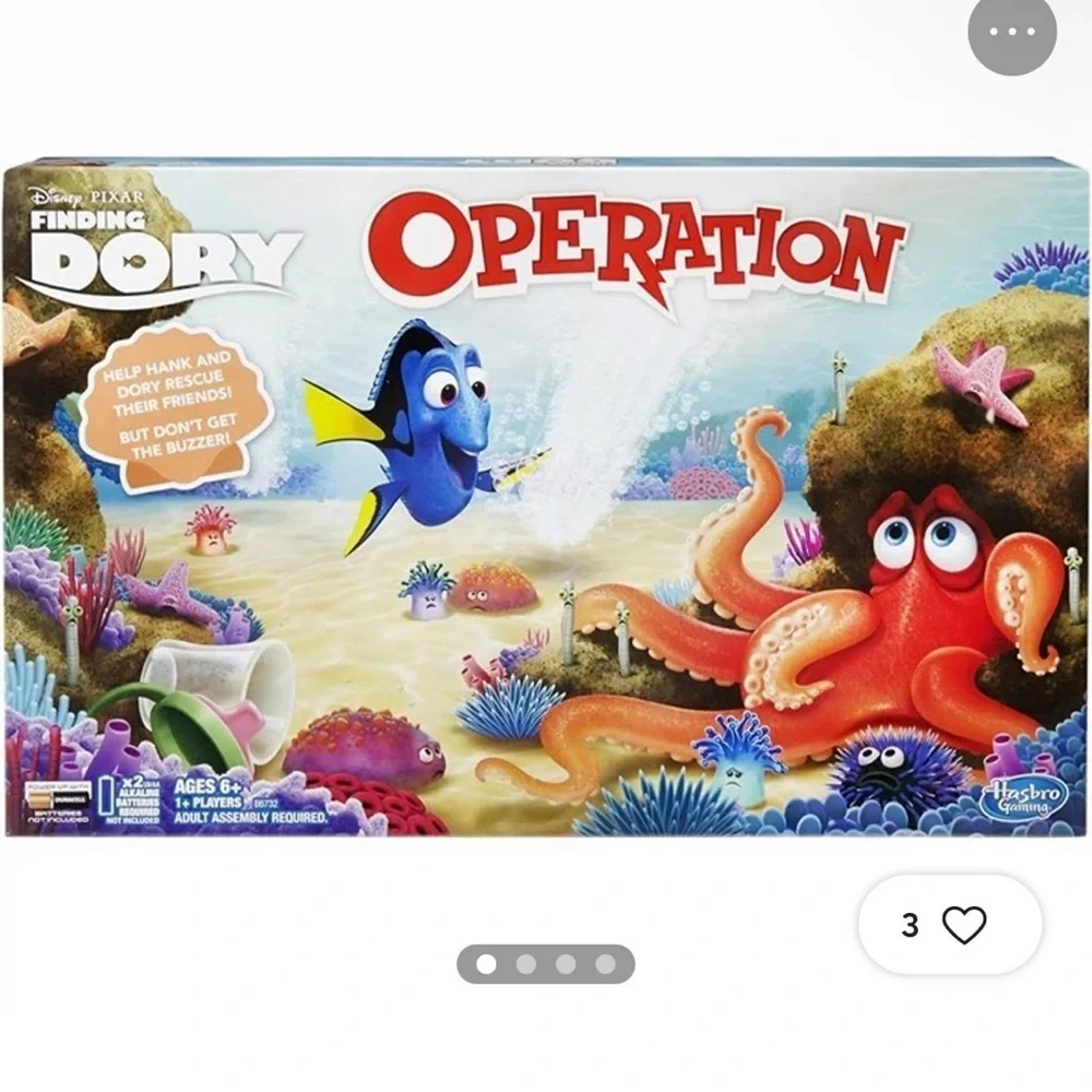 Hasbro Operation Game: Disney-Pixar Finding Dory Edition NEW!